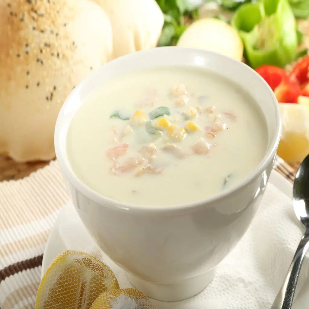 شوربة الذرة بالدجاج